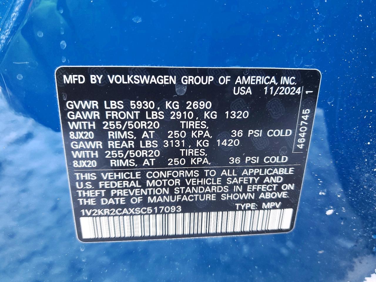 Volkswagen Atlas Se