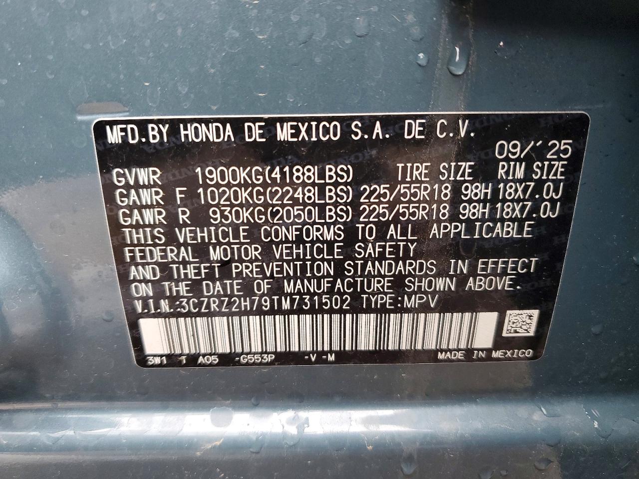 Honda HR-V Exl