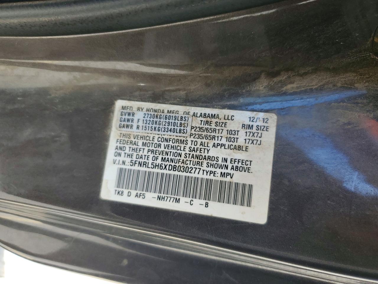 Honda Odyssey Exl