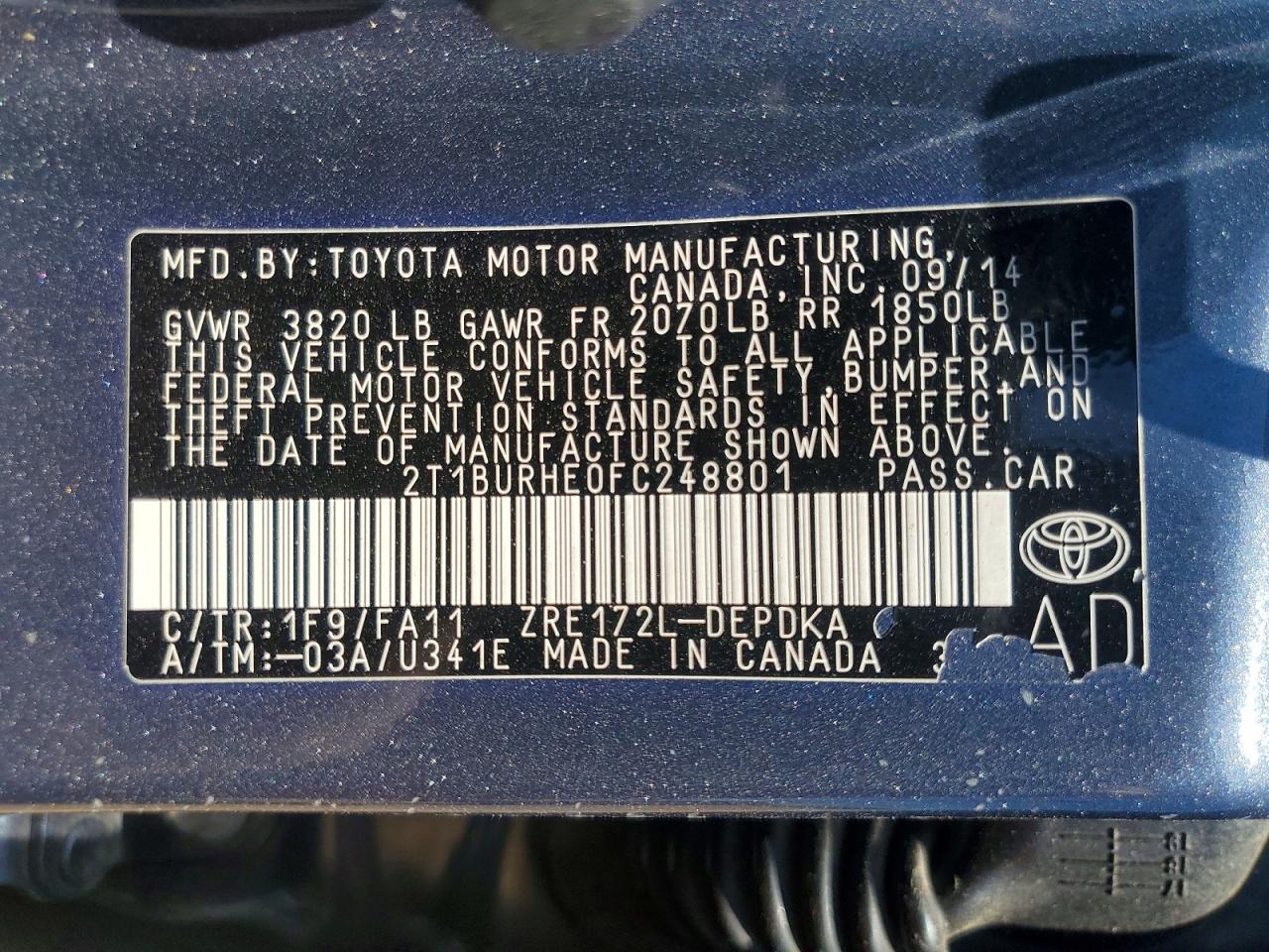 Toyota Corolla L