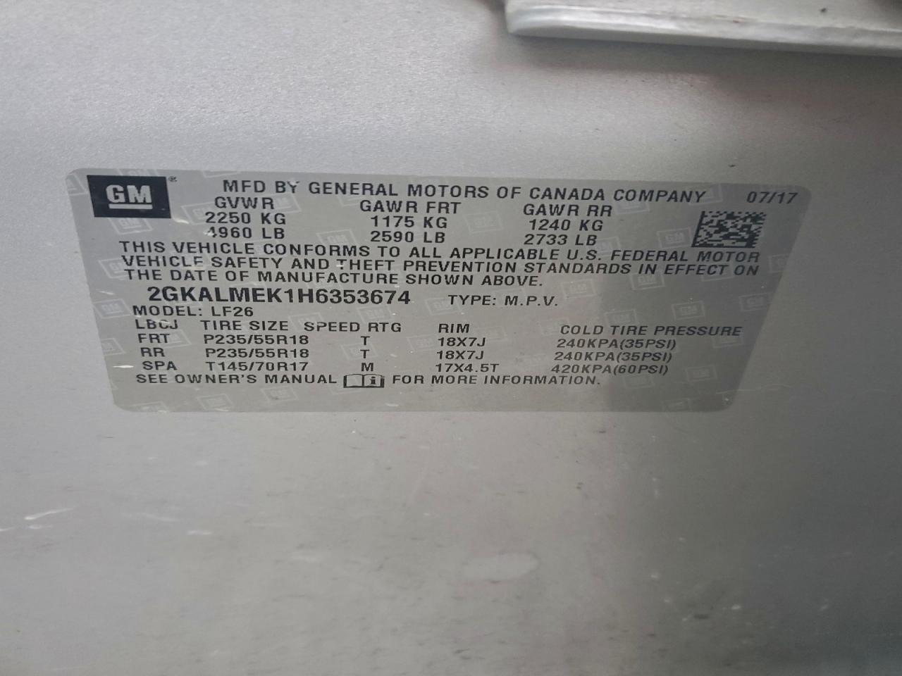GMC Terrain Sle
