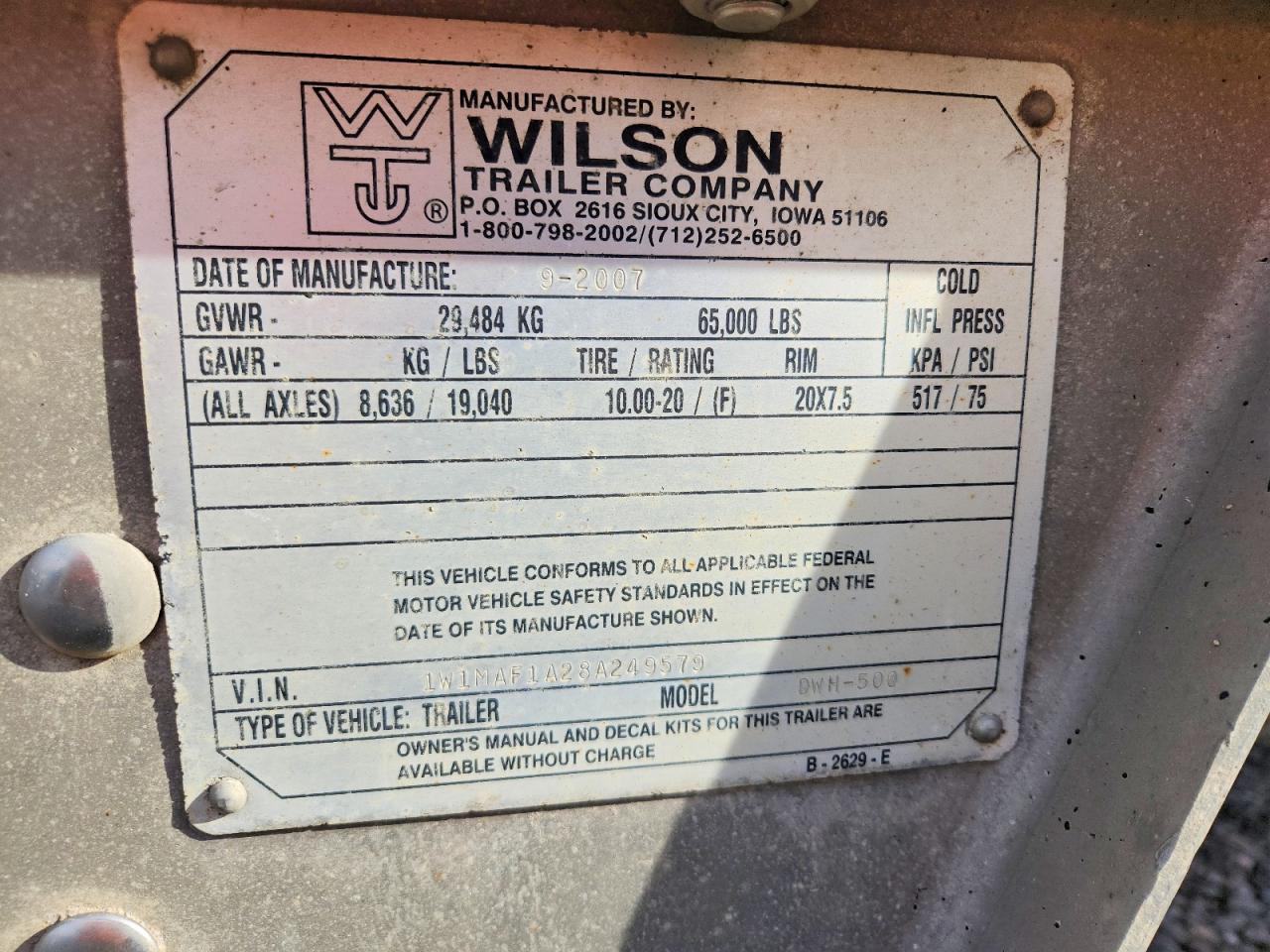 Wilson Dwh 500