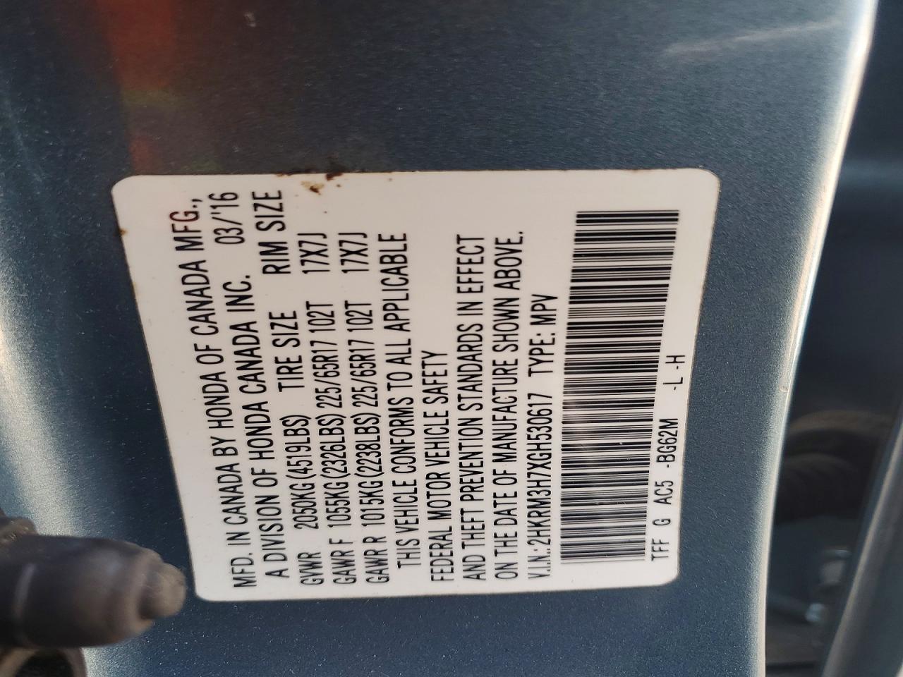 Honda Crv Exl