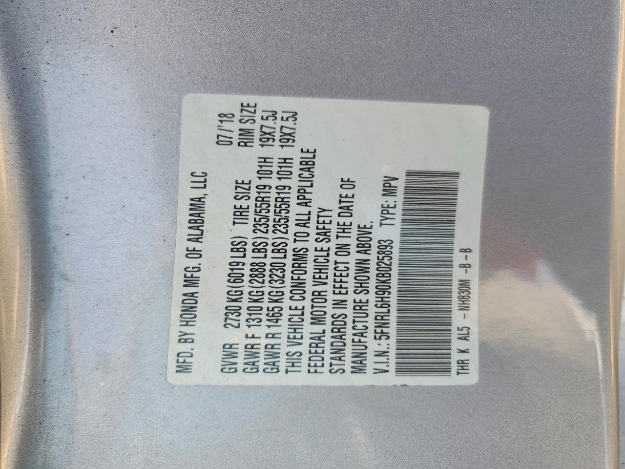 Honda Odyssey Elite