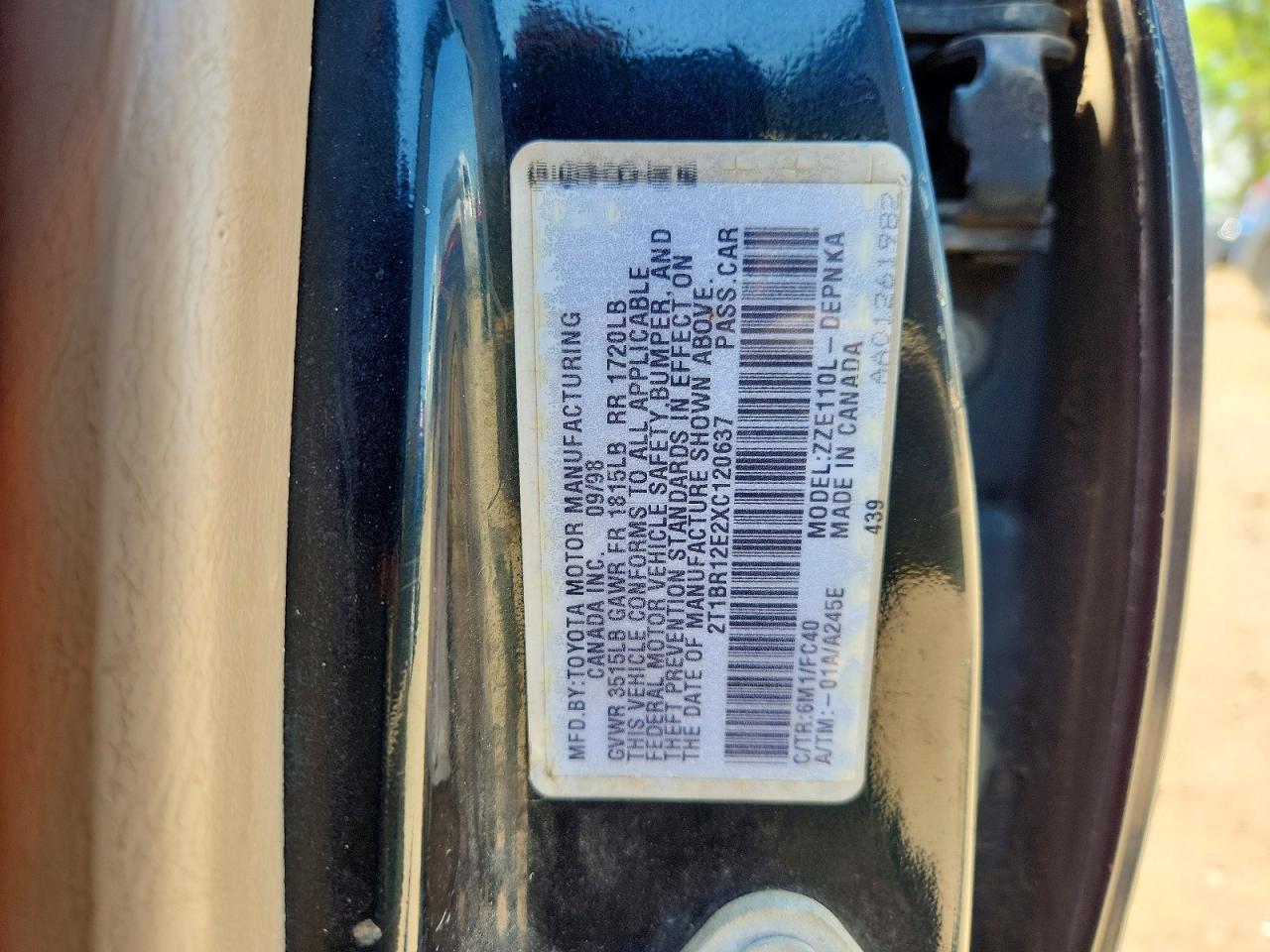 Toyota Corolla Ve