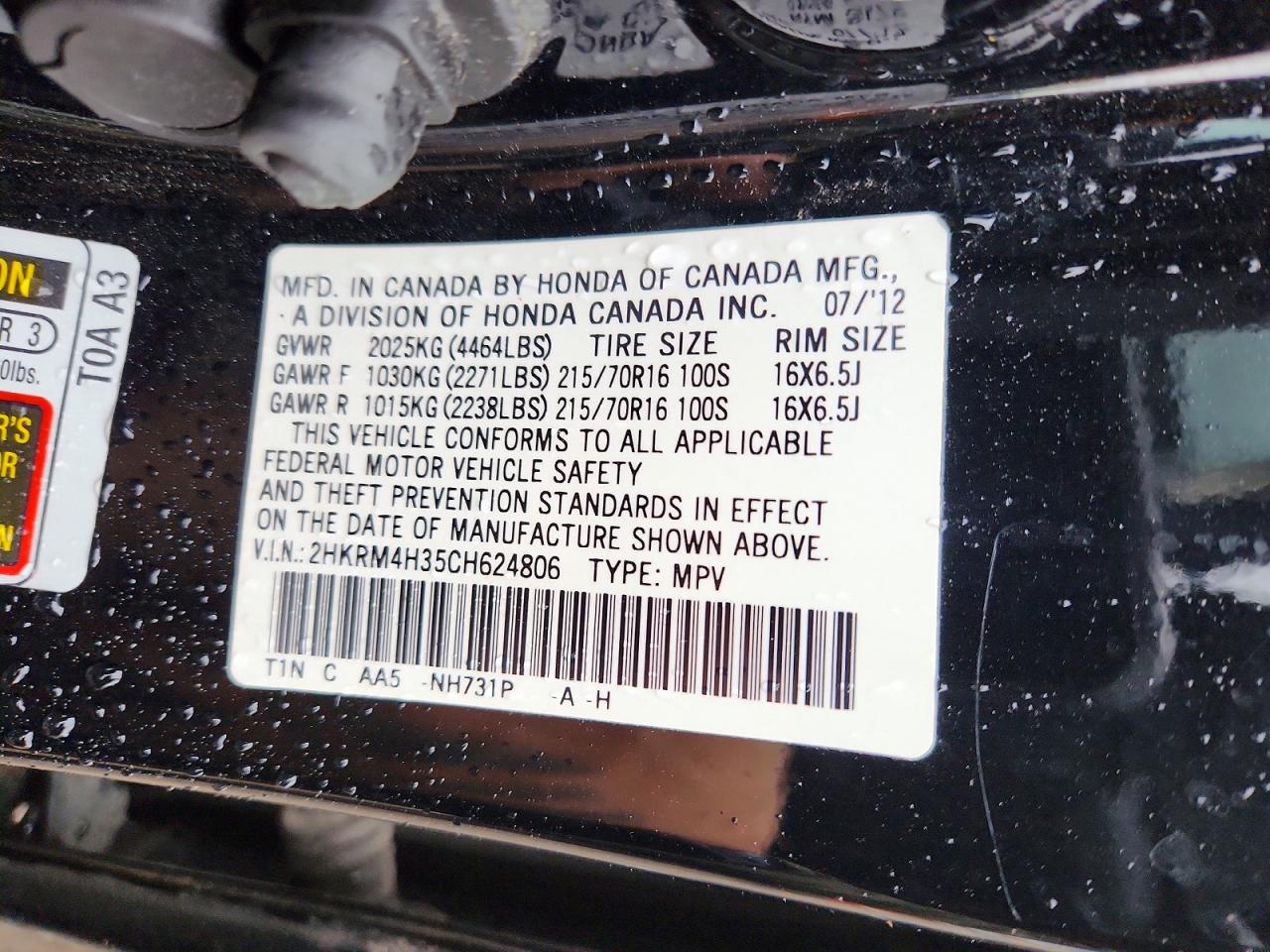 Honda Crv Lx