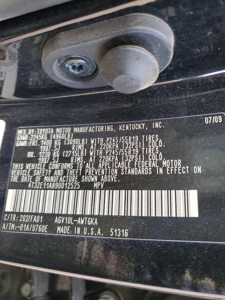 Toyota Venza Fwd 4cyl