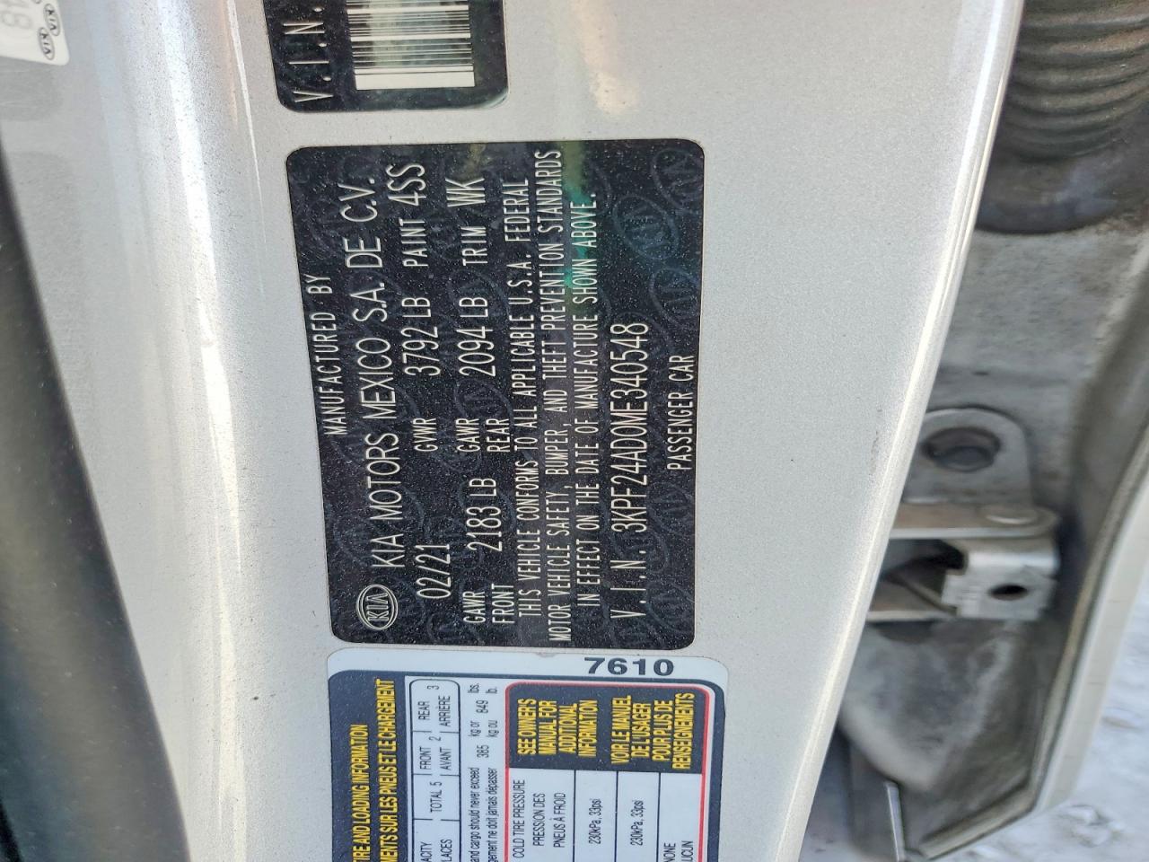 Kia Forte Lxs