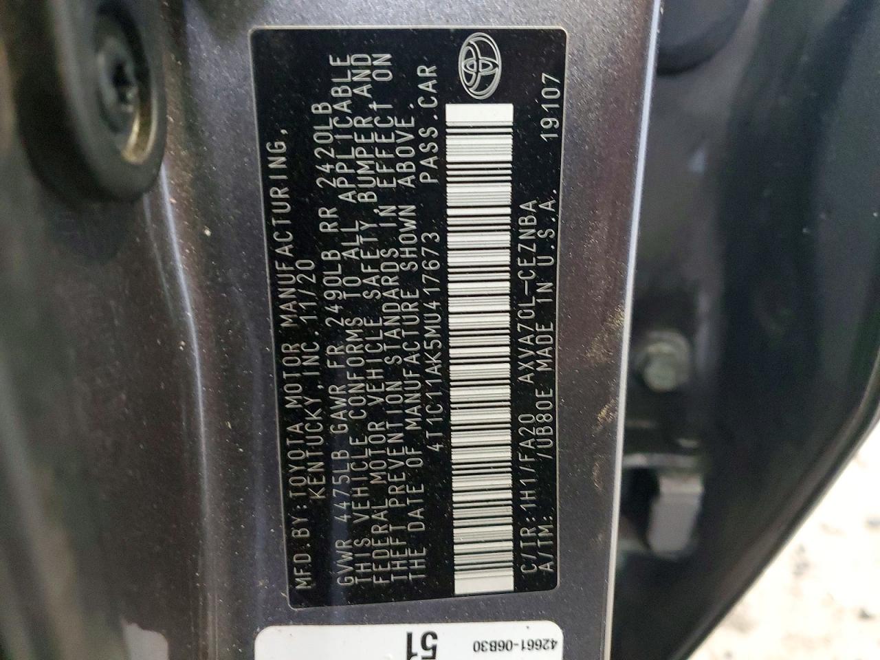 Toyota Camry Le