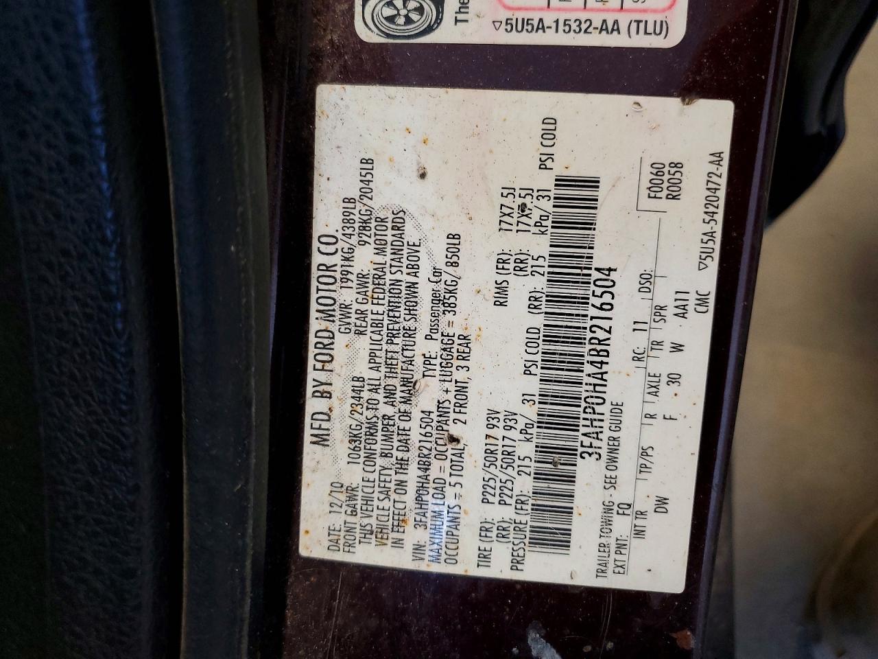 Ford Fusion Se