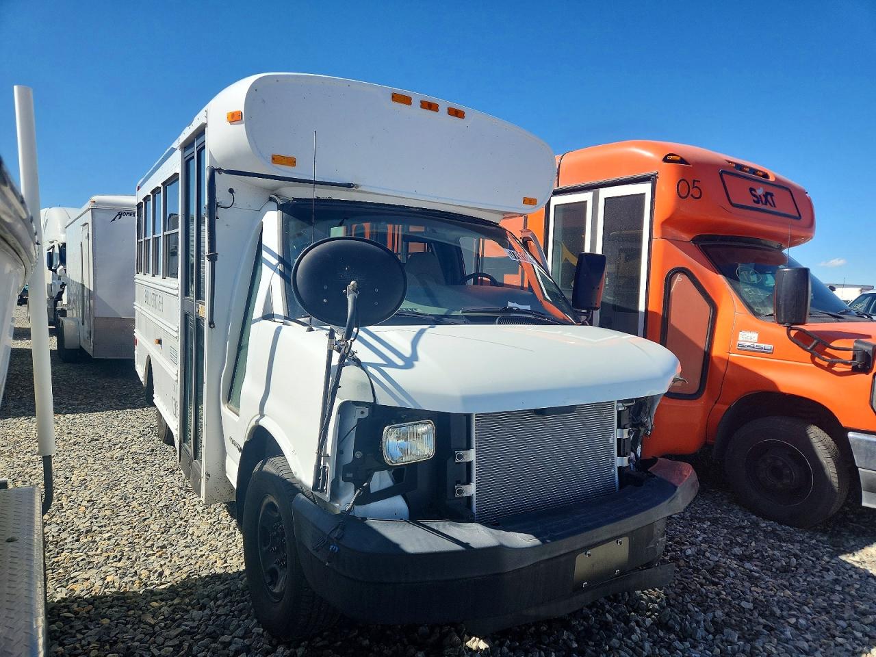 Salvage Bluebird School Bus Image