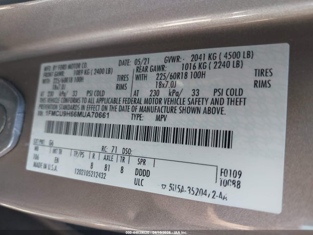 Ford Escape Sel