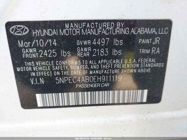 Hyundai SONATA Limited 2.0t