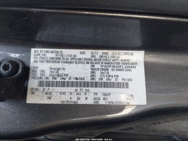 Ford Focus Se