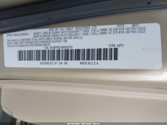 Subaru Outback 2.5xt Limited