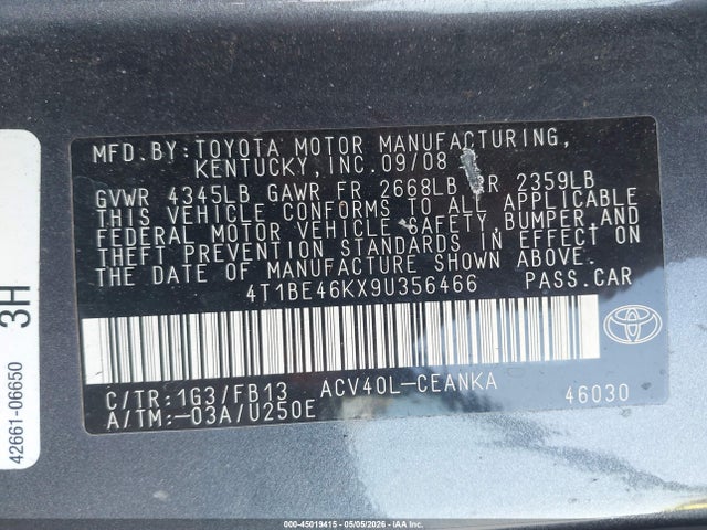 Toyota Camry Le