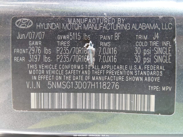 Hyundai SANTA FE Gls