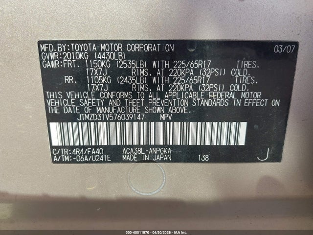 Toyota RAV4 Limited
