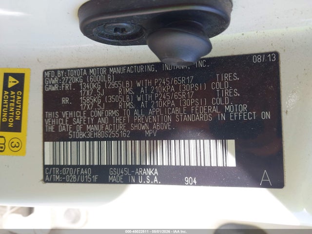 Toyota Highlander Base Plus V6