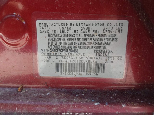 Nissan Versa Sv