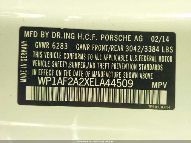 Porsche Cayenne Diesel Platinum Edition