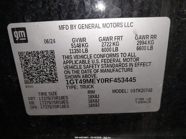 General Motors Sierra 2500HD 4wd  Standard Bed Sle