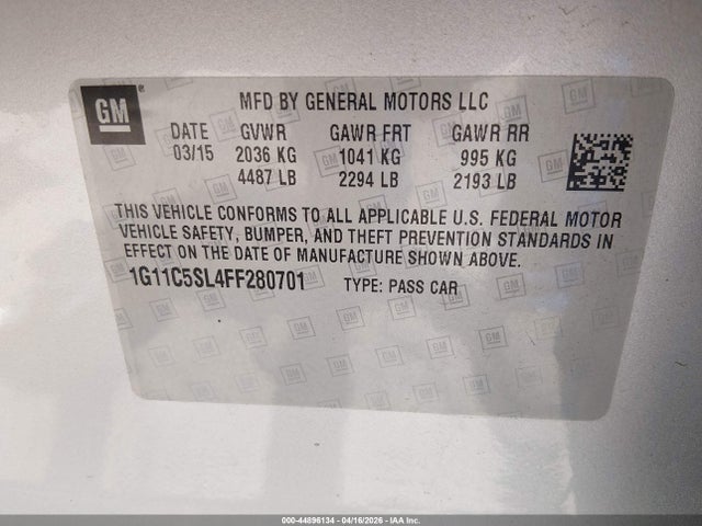 Chevrolet Malibu 1lt