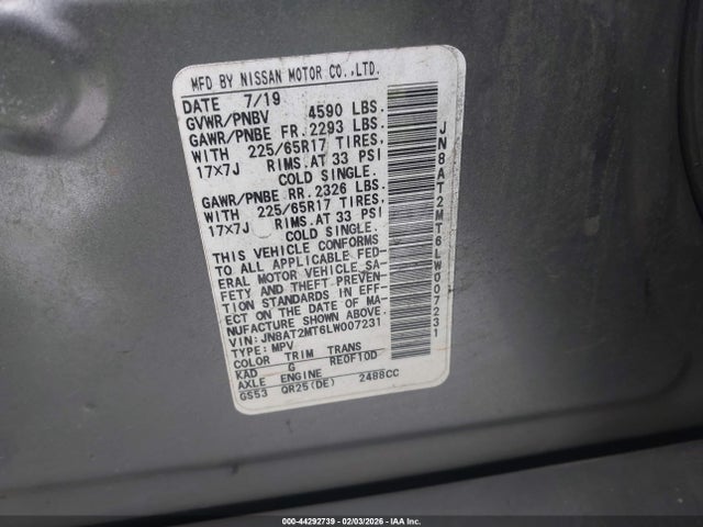 Nissan Rogue S Fwd