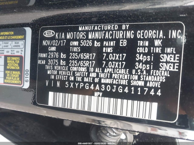 Kia Sorento 2.4l L