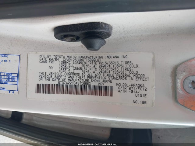 Toyota Sienna Xle