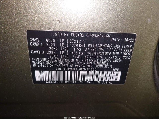 Subaru Ascent Onyx Edition Limited 7-passenger