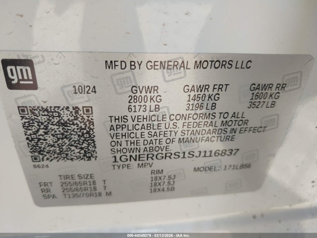Chevrolet Traverse Fwd Lt
