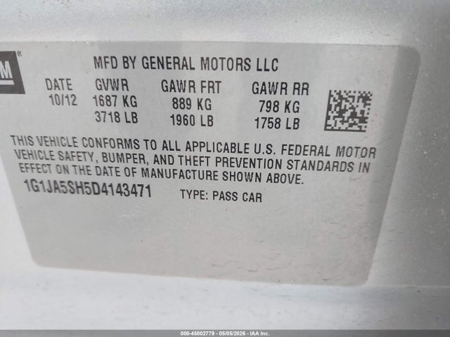 Chevrolet Sonic Ls Auto