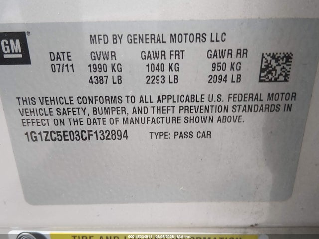 Chevrolet Malibu 1lt
