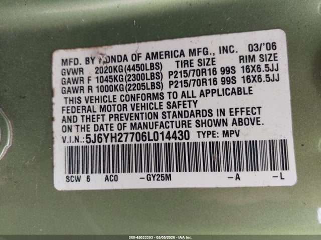 Honda Element Ex-p
