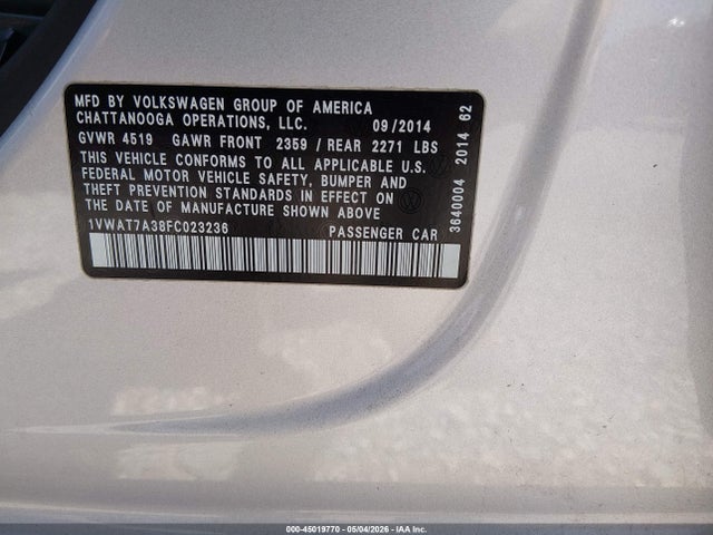 Volkswagen Passat 1.8t Wolfsburg Edition