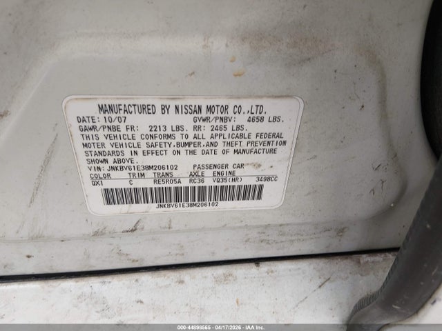 INFINITI G35 Journey