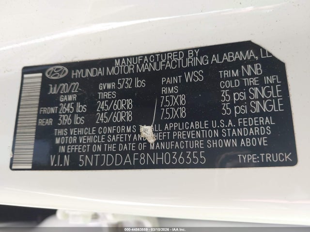 Hyundai SANTA CRUZ Sel Premium