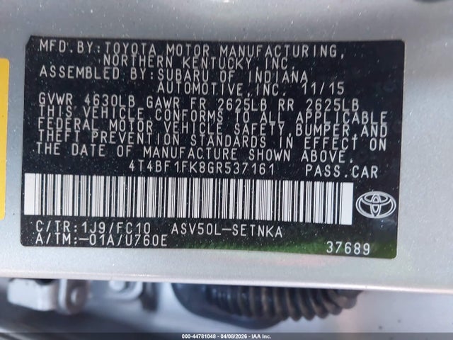 Toyota Camry Le