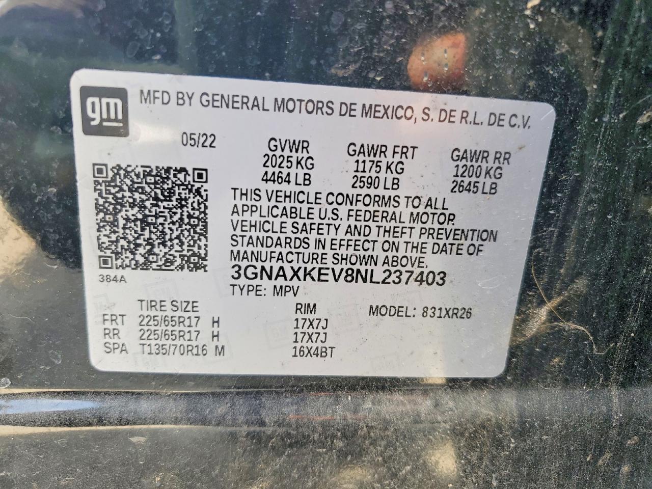Chevrolet Equinox Lt