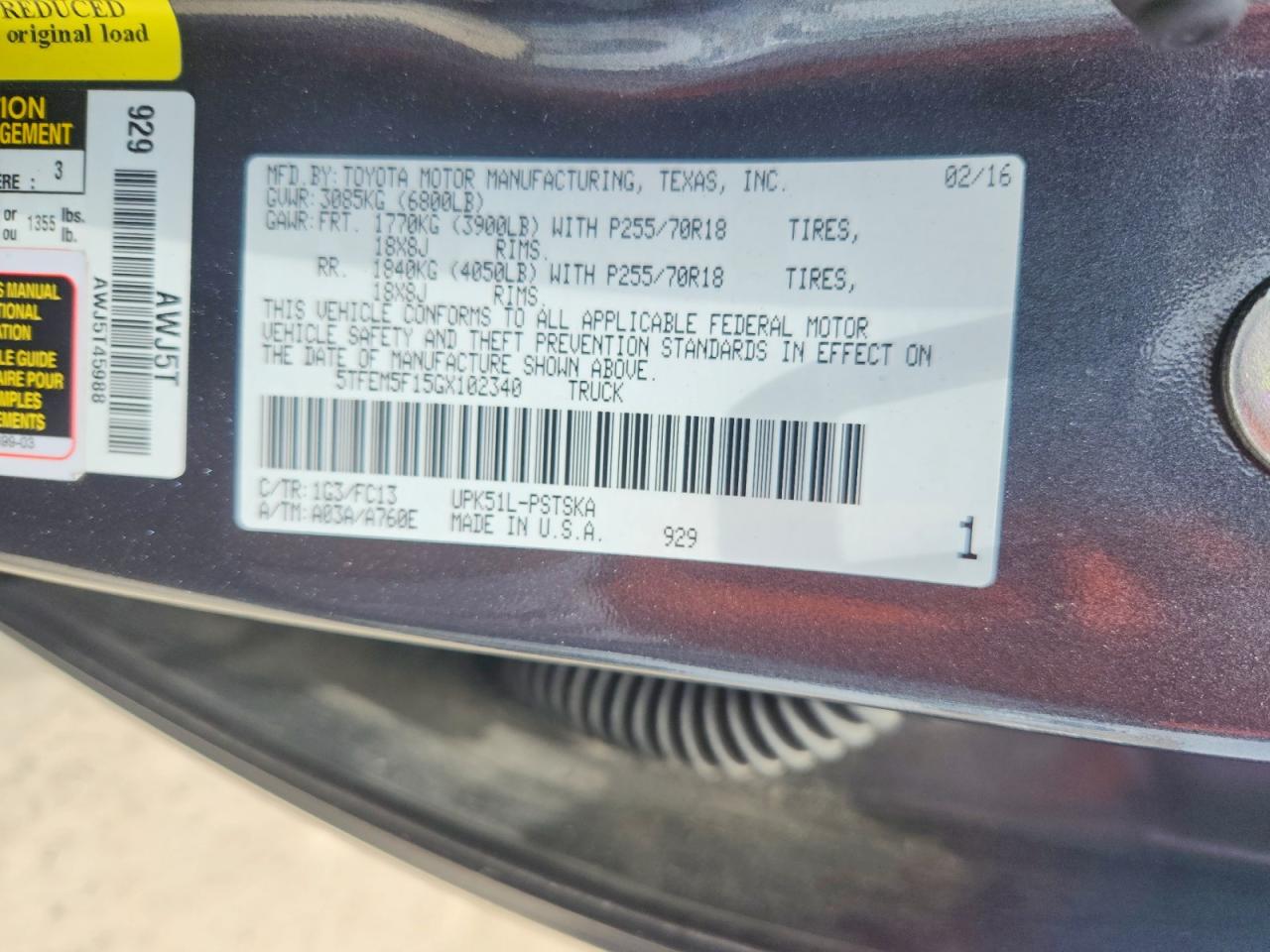 Toyota Tundra Crewmax Sr5