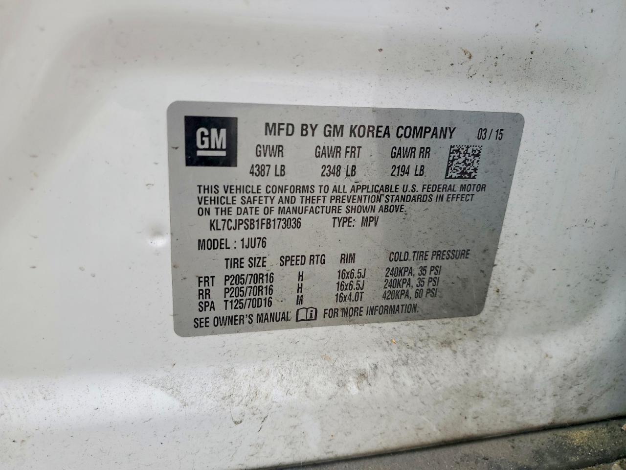 Chevrolet Trax 1ls