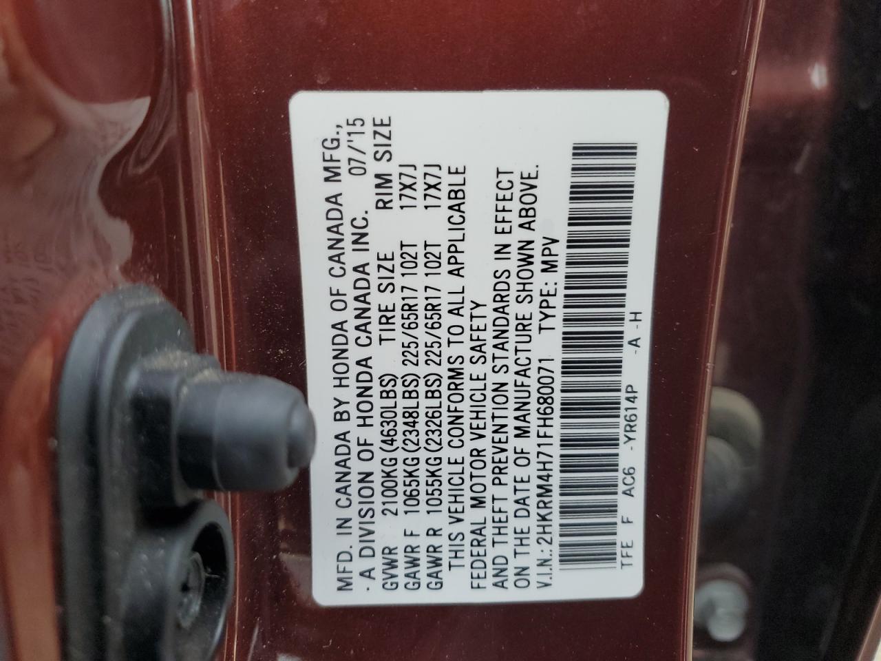 Honda Crv Exl