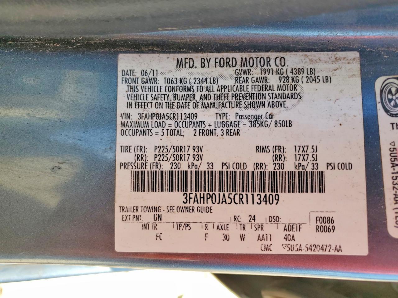 Ford Fusion Sel