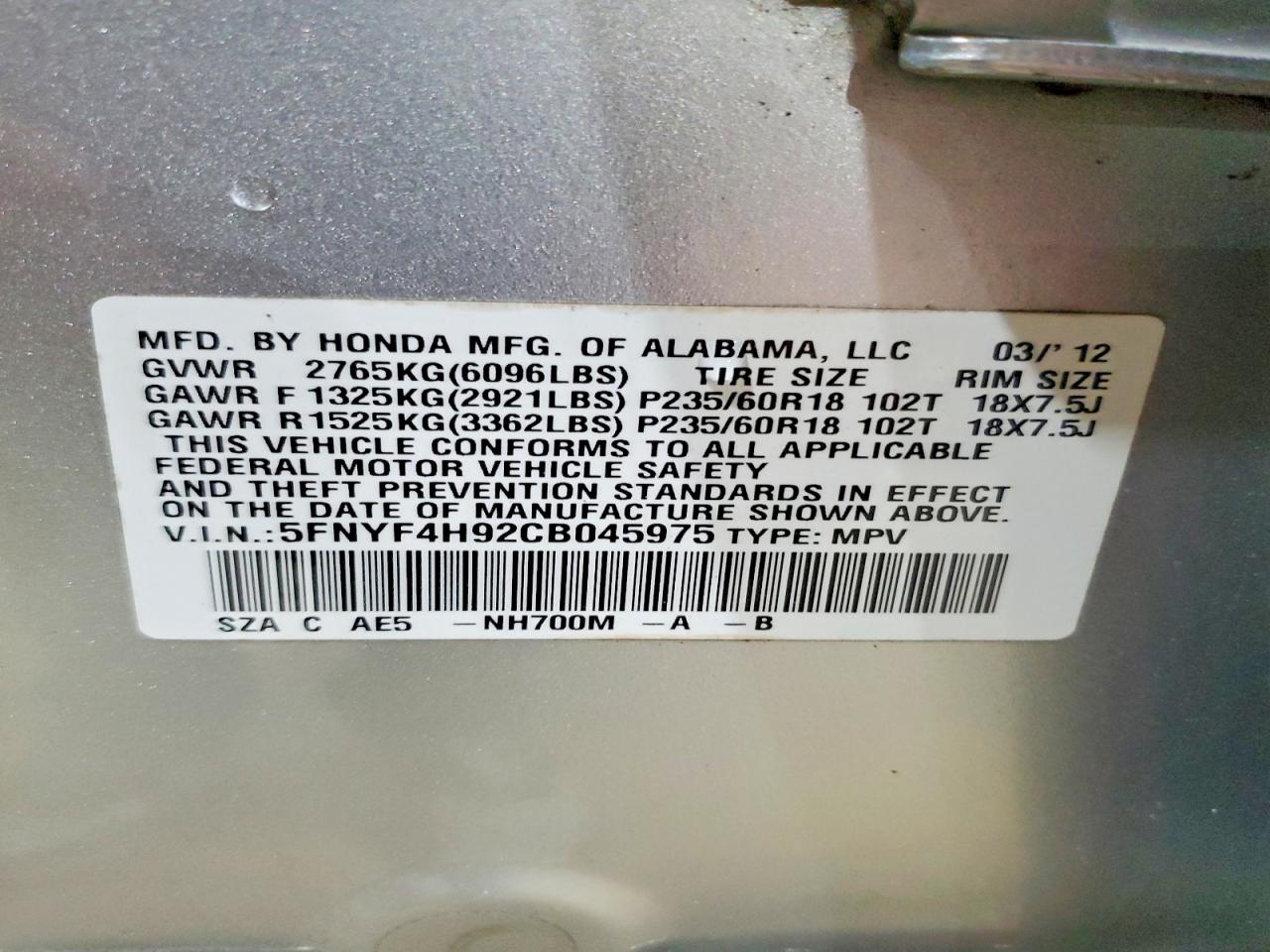 Honda Pilot Touring