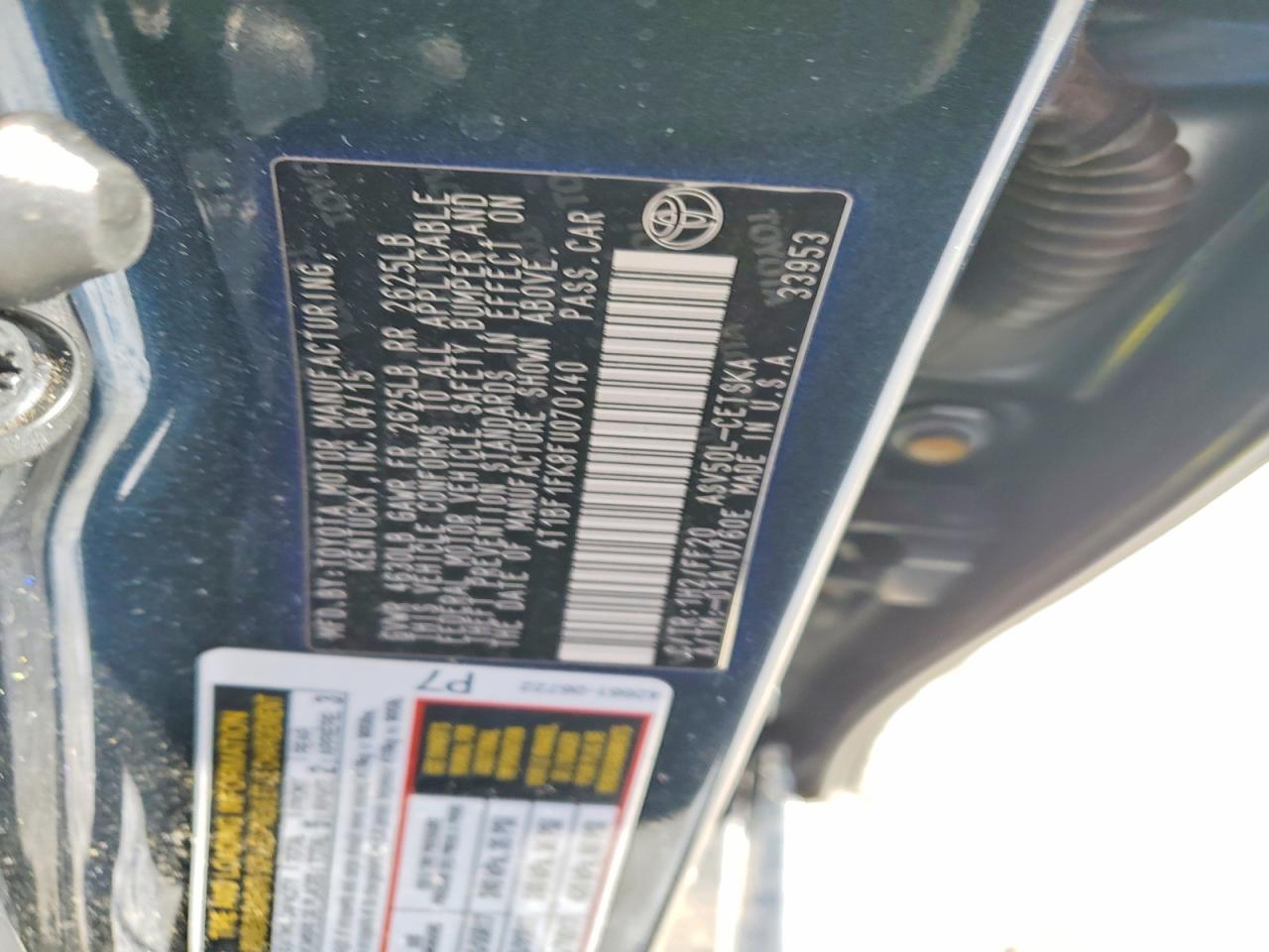 Toyota Camry Se