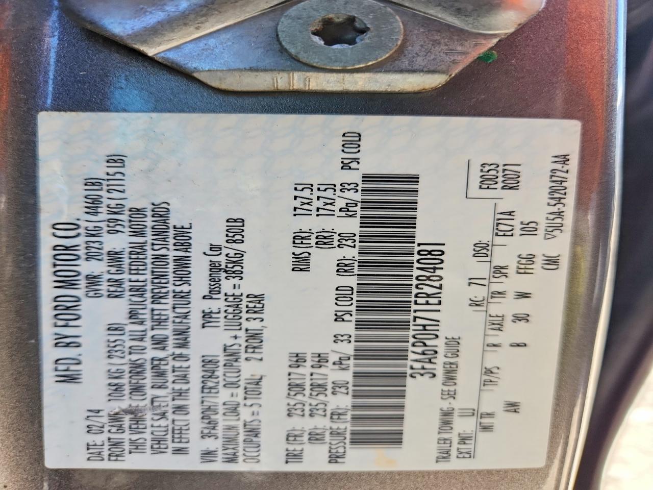 Ford Fusion Se