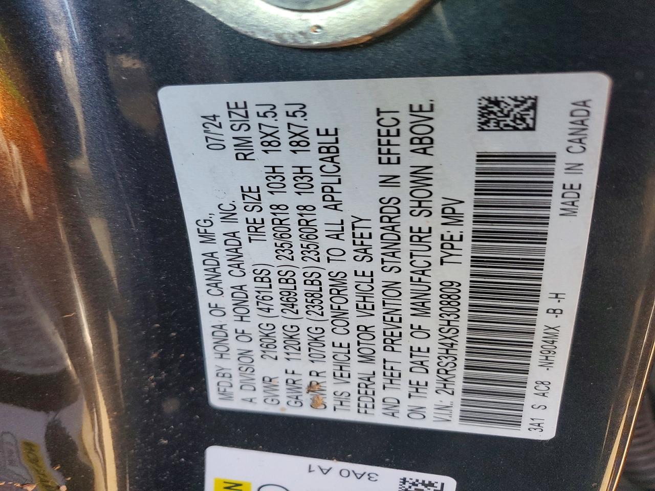 Honda Crv Ex