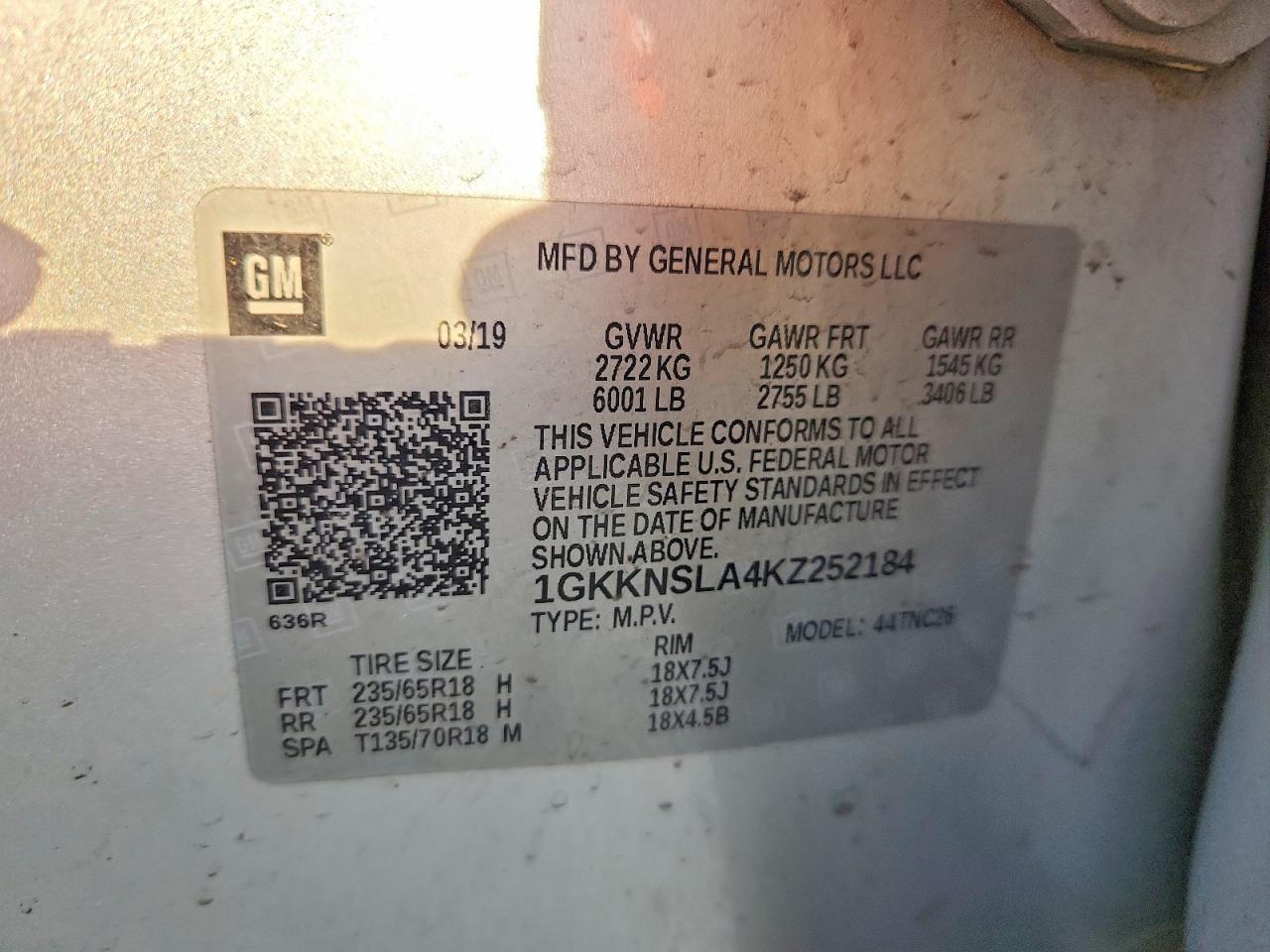 GMC Acadia Sle