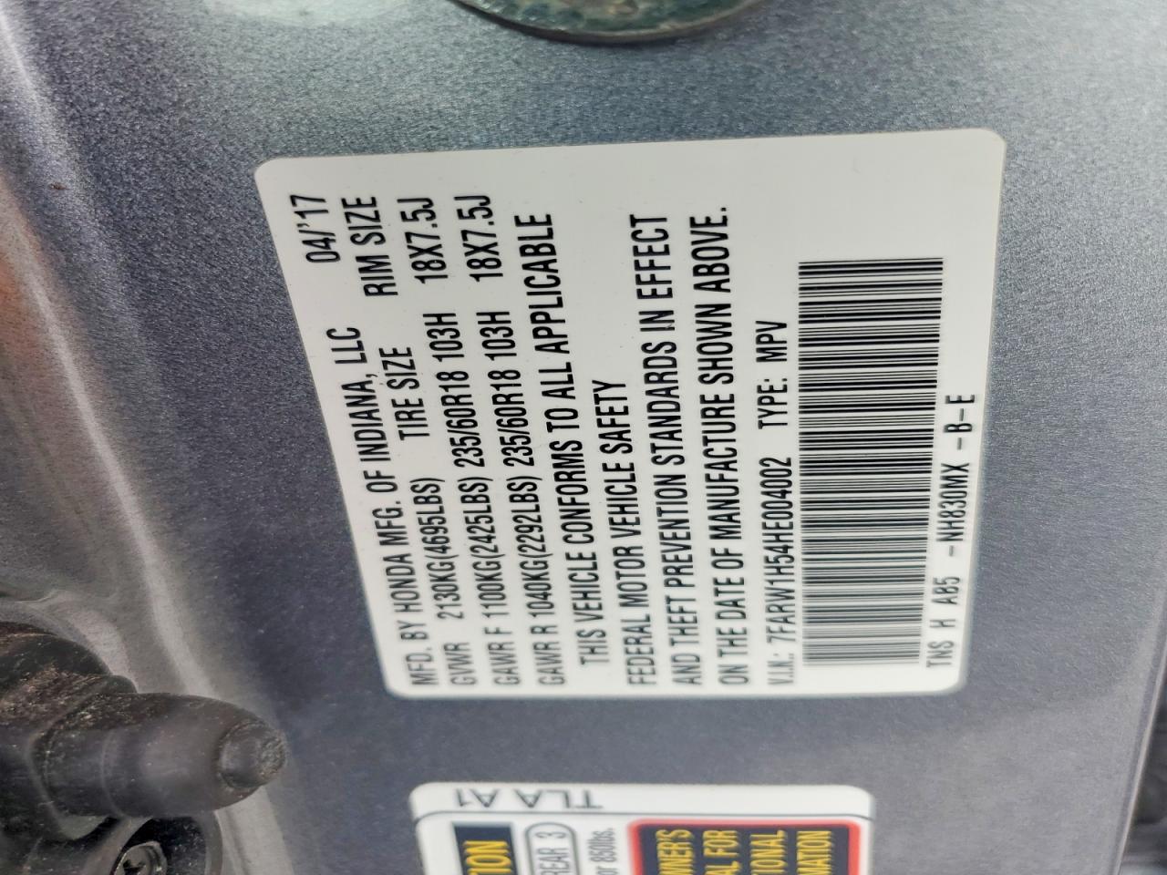 Honda Crv Ex